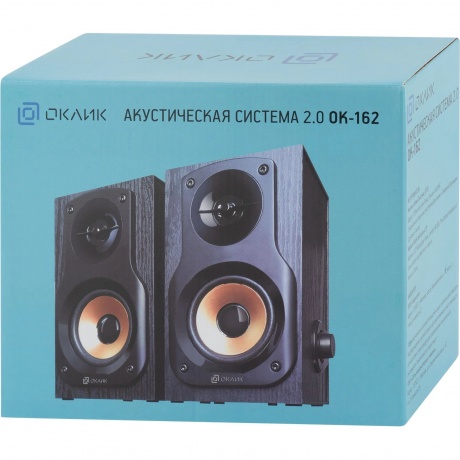 Колонки Oklick OK-162 2.0 черный 8Вт - фото 17