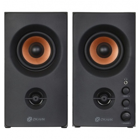 Колонки Oklick OK-164 2.0 черный 30Вт - фото 2