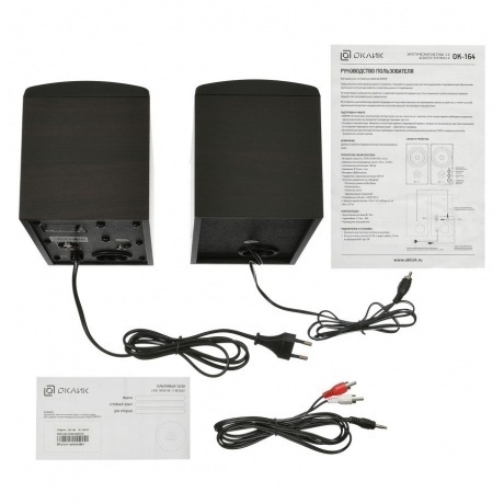 Колонки Oklick OK-164 2.0 черный 30Вт - фото 4