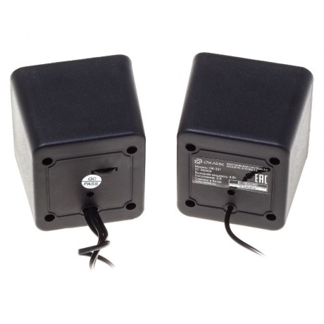 Колонки Oklick OK-331 2.0 черный 6Вт - фото 4