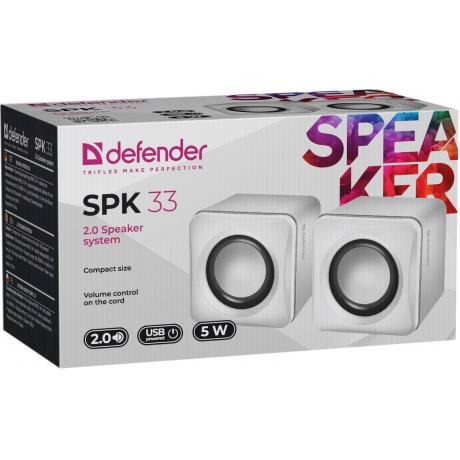 Колонки Defender SPK 33 White (65631) - фото 2