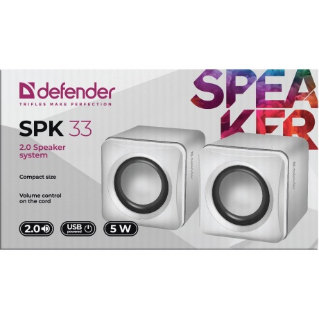 Колонки Defender SPK 33 White (65631) - фото 3