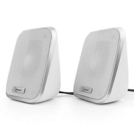 Колонки Gembird SPK-100-W 2.0 White - фото 1