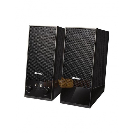 Колонки Sven SPS-604 2.0 черный 4Вт - фото 2