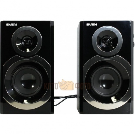 Колонки Sven SPS-619 2.0 черный 20Вт - фото 1