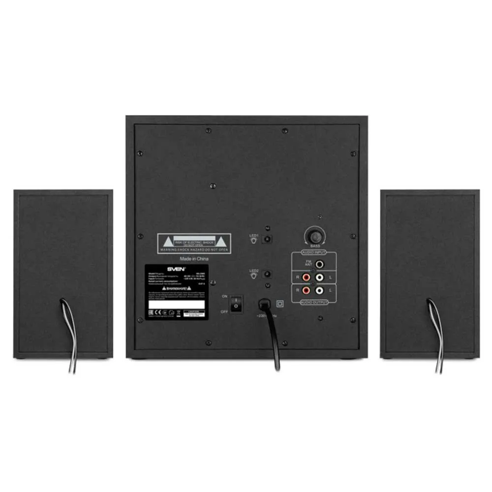 Колонки Sven MS-2085 2.1 чёрные (SV-020101) - фото 3