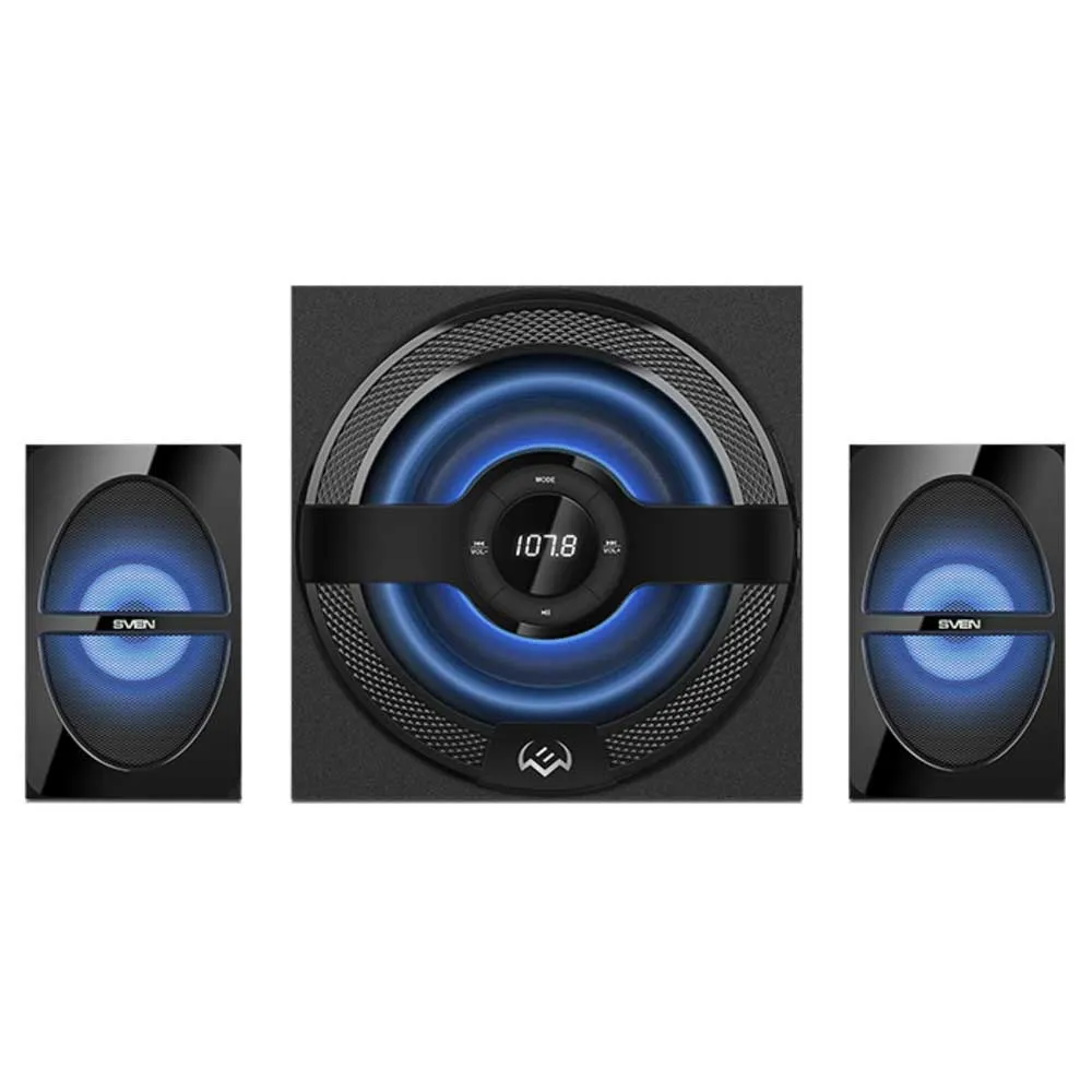 Колонки Sven MS-2085 2.1 чёрные (SV-020101) - фото 1