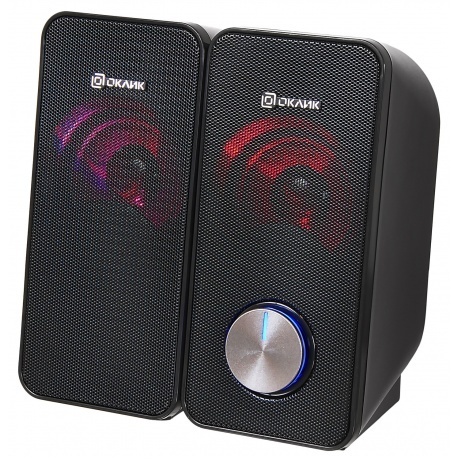 Колонки Oklick OK-122 2.0 черный 4Вт - фото 3