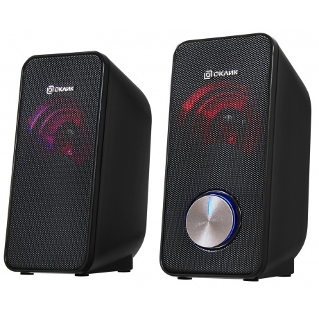 Колонки Oklick OK-122 2.0 черный 4Вт - фото 4
