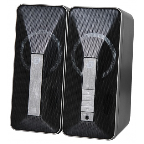 Колонки Oklick OK-130 2.0 черный 20Вт BT - фото 2