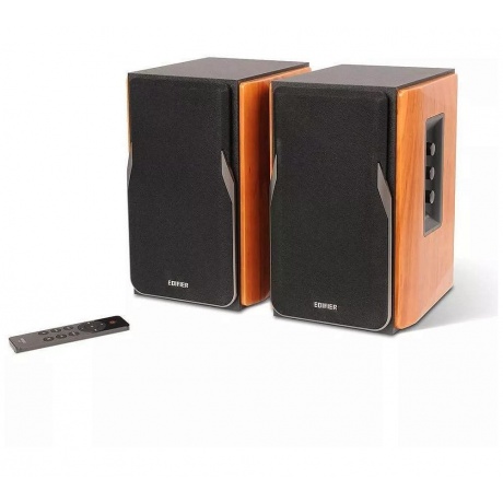 Колонки Edifier R1380DB 2.0 светлое дерево/черный - фото 1