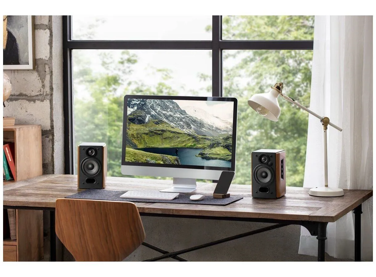 Колонки Edifier R1380DB 2.0 светлое дерево/черный - фото 19