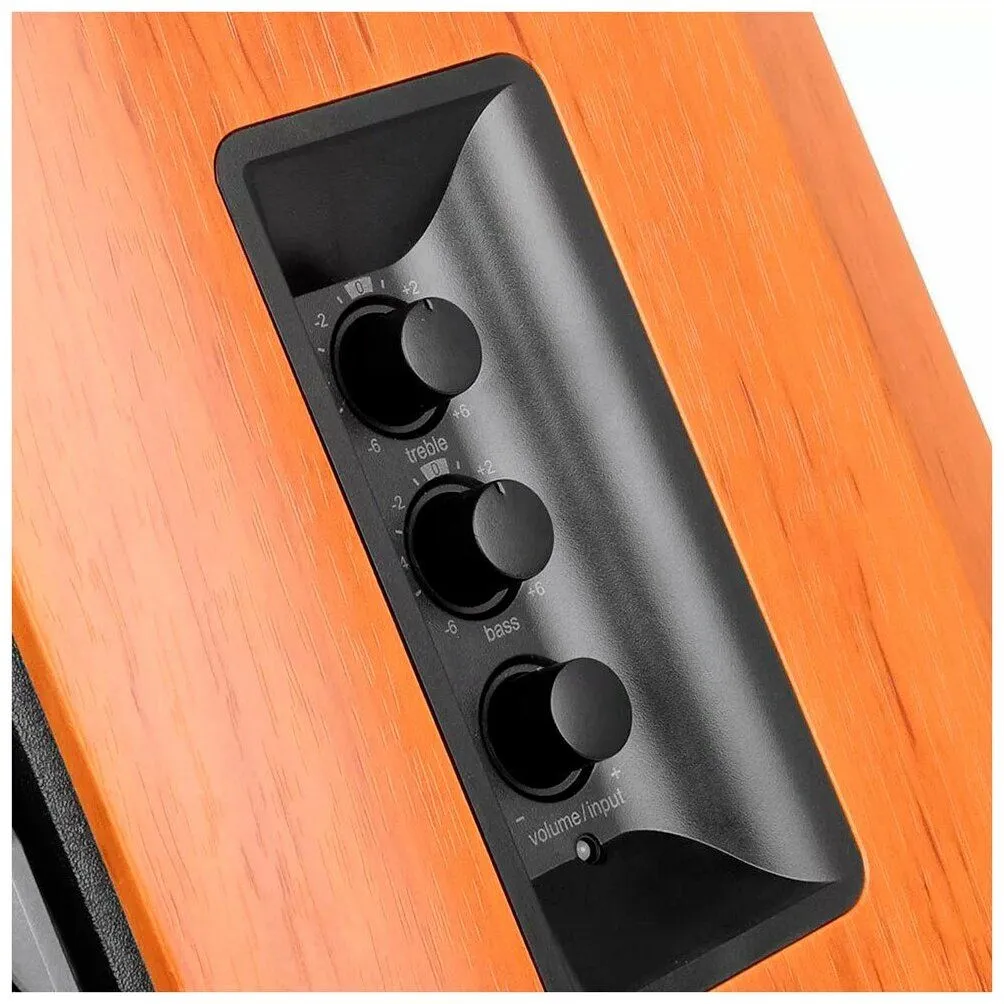 Колонки Edifier R1380DB 2.0 светлое дерево/черный - фото 3