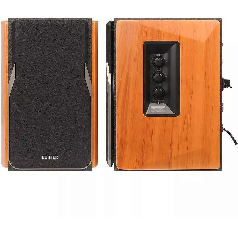 Колонки Edifier R1380DB 2.0 светлое дерево/черный - фото 5