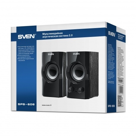 Колонки Sven SPS-606 2x3W Black - фото 4