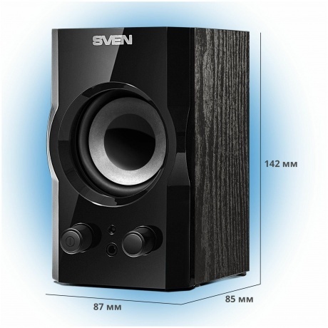 Колонки Sven SPS-606 2x3W Black - фото 8