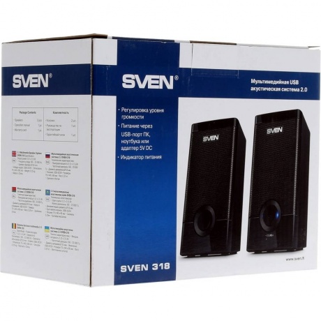 Колонки Sven 318 2.0 Black USB - фото 7