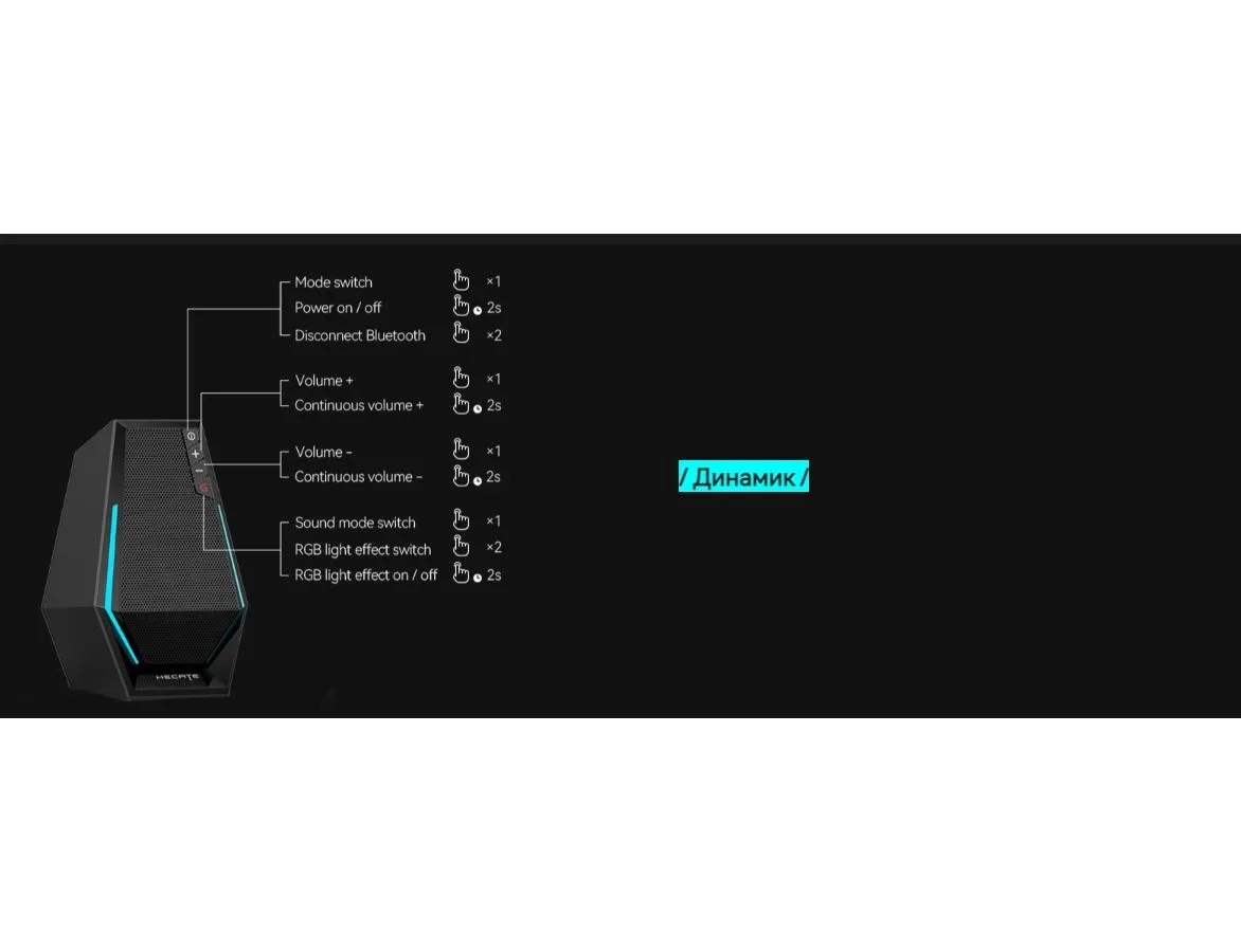 Колонки Edifier G1500 MAX 2.1 черный 30Вт BT - фото 21