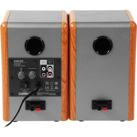 Колонки Edifier R1010BT 2.0 коричневый/коричневый 24Вт BT - фото 3