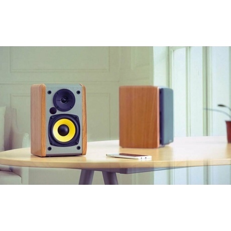 Колонки Edifier R1010BT 2.0 коричневый/коричневый 24Вт BT - фото 22