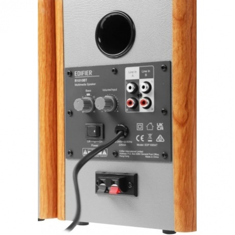 Колонки Edifier R1010BT 2.0 коричневый/коричневый 24Вт BT - фото 4