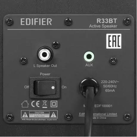 Колонки Edifier R33BT 2.0 черный/черный 10Вт BT - фото 4