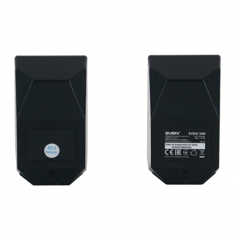 Колонки SVEN 340 2.0 чёрные 2x3W, USB, Bluetooth - фото 6