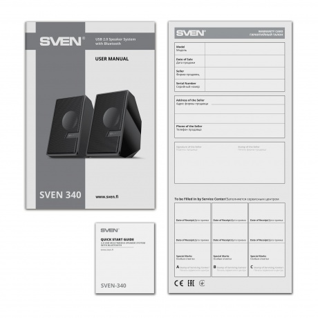 Колонки SVEN 340 2.0 чёрные 2x3W, USB, Bluetooth - фото 7
