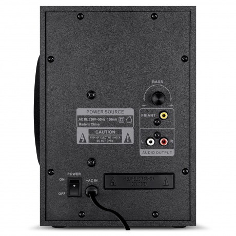 Колонки SVEN MS-315 2.1 чёрные 2x13W +  20W, Bluetooth, ПДУ, USB flash, LED-дисплей, FM-радио - фото 3