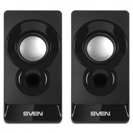 Колонки SVEN 300 чёрные 2x3W USB - фото 2
