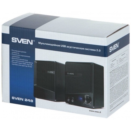 Колонки SVEN 248 USB2.0 2x3 Вт(RMS) чёрный - фото 13