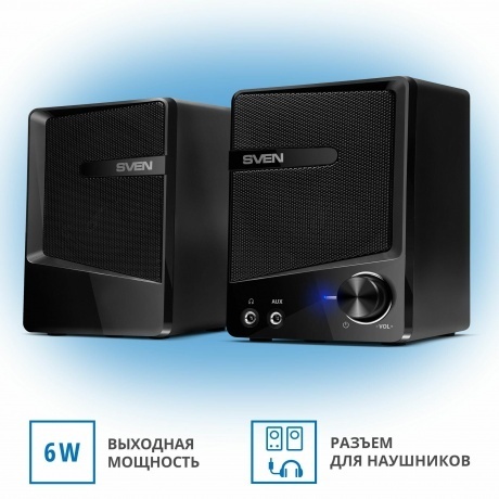 Колонки SVEN 248 USB2.0 2x3 Вт(RMS) чёрный - фото 15