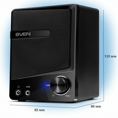 Колонки SVEN 248 USB2.0 2x3 Вт(RMS) чёрный - фото 18