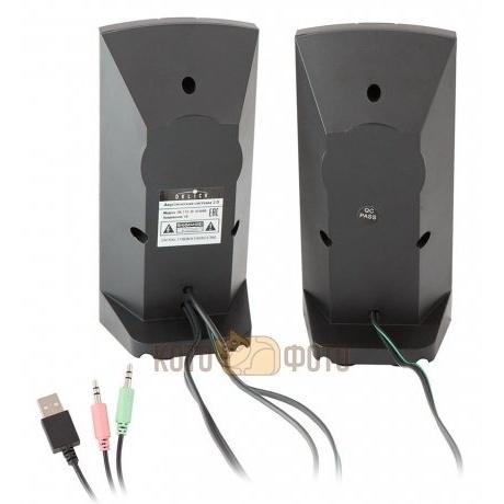 Колонки Oklick OK-118 2.0 черный 4Вт - фото 2