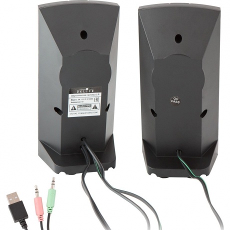 Колонки Oklick OK-118 2.0 черный 4Вт - фото 5