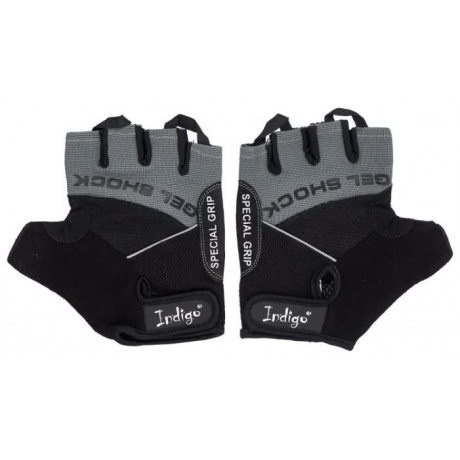Перчатки для фитнеса INDIGO аналог н/к, SB-16-1576, Серо-черный, XL - фото 1