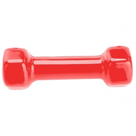 Гантель обрезиненная 0,5 кг, красная (rubber covered barbell  0.5 kg red) - фото 3