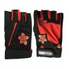 Перчатки для фитнеса 5106-RL, цвет: черный+красный, размер: L