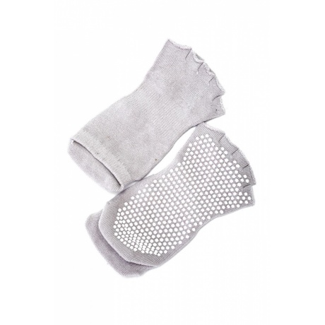 Носки противоскользящие для занятий йогой с открытыми пальцами - фото 1