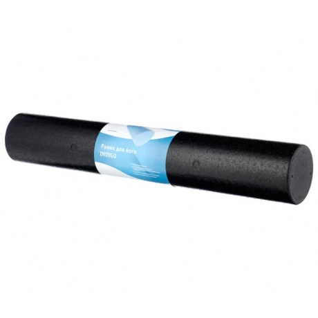 Ролик массажный для йоги INDIGO Foam roll  IN023 15*90 см Черный - фото 3