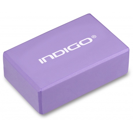 Блок для йоги INDIGO   6011 HKYB  22,8 х15,2 х7,6 см Фиолетовый - фото 1