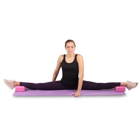 Блок для йоги INDIGO   6011 HKYB  22,8 х15,2 х7,6 см Фиолетовый - фото 3