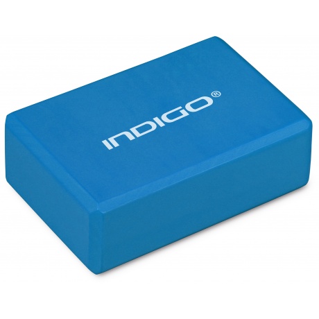 Блок для йоги INDIGO   6011 HKYB  22,8 х15,2 х7,6 см Голубой - фото 1