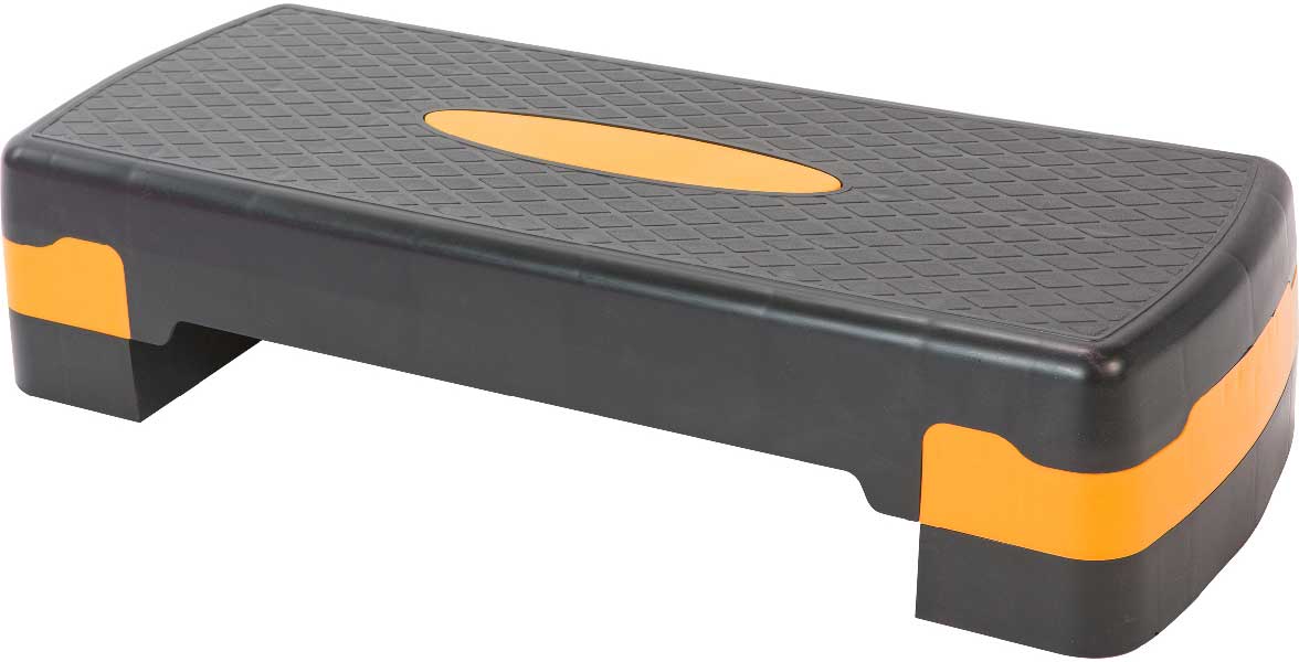Степ платформа для аэробики 2 уровня INDIGO 97301 IR 67*27*10/15 см Черно-оранжевый степ платформа indigo hkst105
