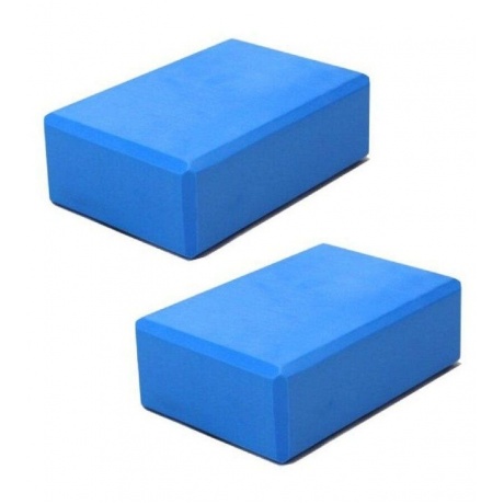 Блок для йоги ZDK 23х15х10cm 2шт ZDK_2Block200/Blue - фото 2