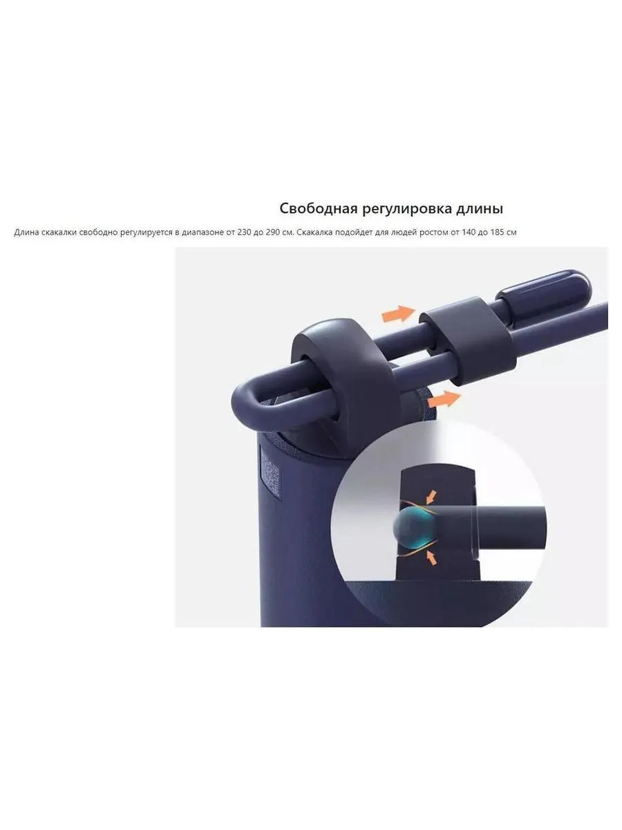 Скакалка Mijia Smart Skipping Rope Dark Blue XMSR-P803 - фото 19