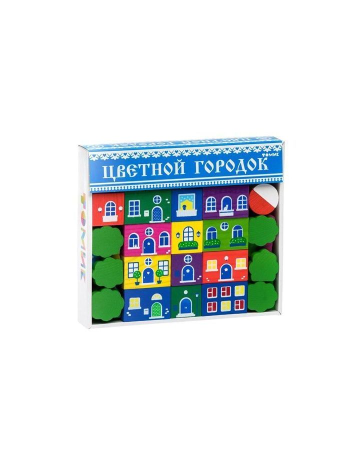 Игровой набор Томик 8688-8 Цветной городок (41 дет) конструктор цветной городок зелёный 14 деталей