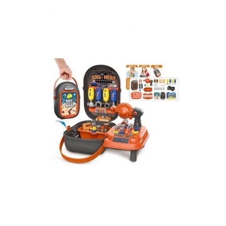 

Набор инструментов Mechanic (37предметов) в чемодане отвертка,молоток,гаечные ключи,болты,шурупы,имитация дерева 8033