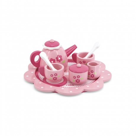 Набор посуды розовый (2 персоны) в коробке 44543 - фото 1