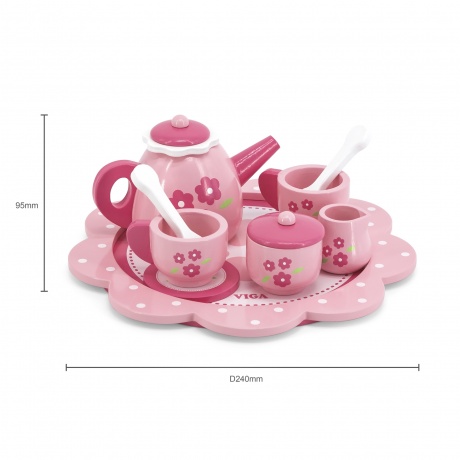 Набор посуды розовый (2 персоны) в коробке 44543 - фото 3